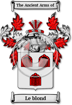 Le blond Family Crest Download (jpg) Legacy Series - 150 DPI